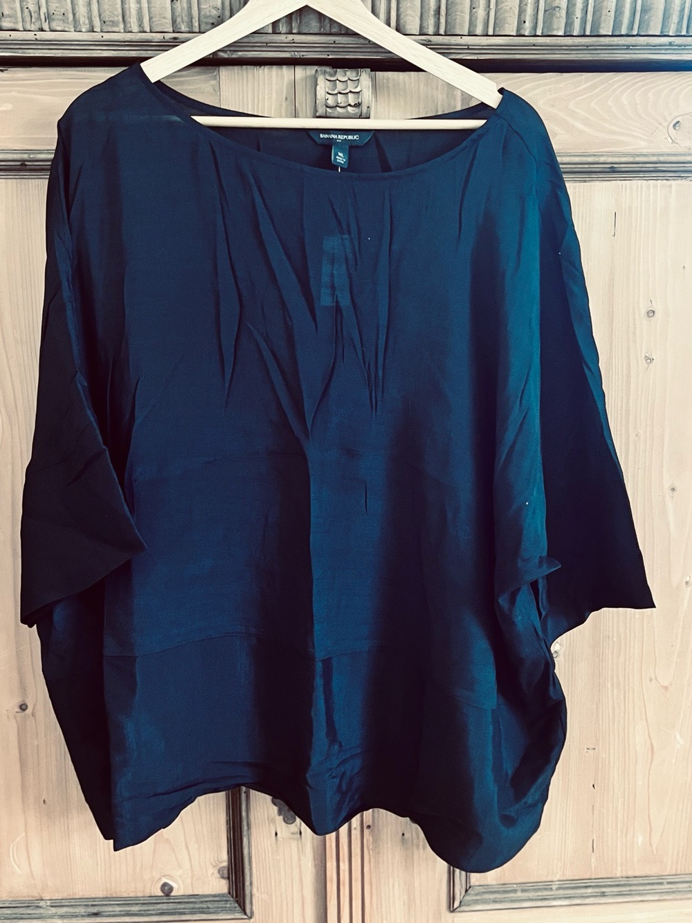 Banana Republic Ramie Black Oversized Women's Top